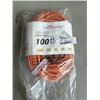 Image 1 : HEAVY DUTY 100 FOOT EXTENSION ORANGE EXTENSION CORD. 12AWG/3C