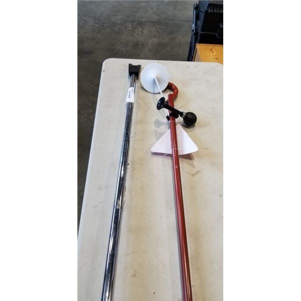WALKING STICK W/ HORN AND DOOR STOPPER
