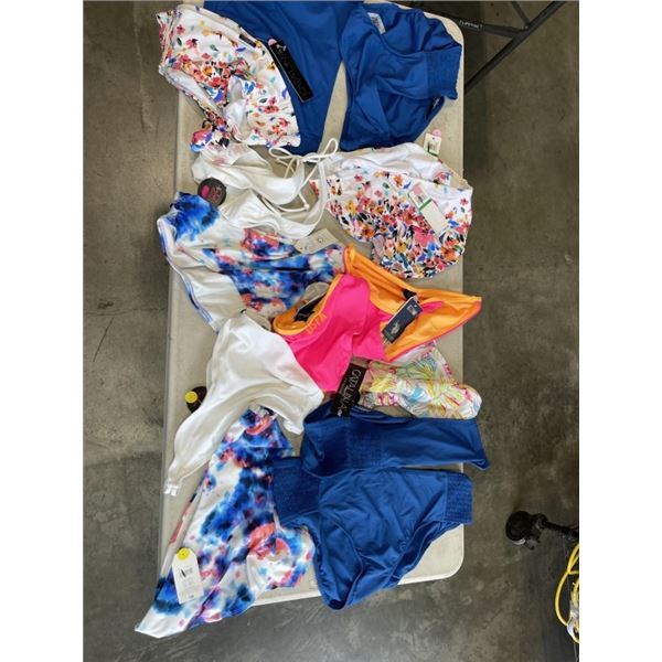 LOT OF BRAND NEW LADIES BATHING SUITS SIZE LARGE