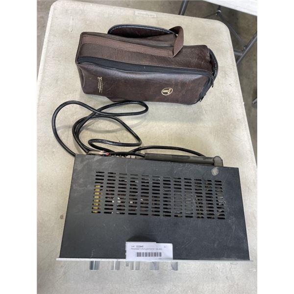 TRANSMATION FLEXITESTER 1090 AND ROTEL PUBLIC ADDRESS AMPLIFIER