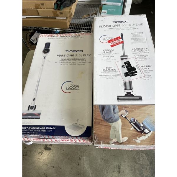 2 TINECO VACUUMS, WORKING BUT BATTERY ISSUES