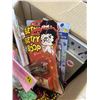 Image 7 : 2 BOXES OF ASSORTED NEW KIDS TOYS AND GIFT ITEMS, VINTAGE MICKEY MOUSE, AND PICTURE FRAMES ETC