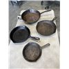 Image 1 : 4 CAST IRON PANS