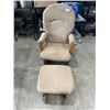 Image 1 : CARB SWIVEL ROCKING CHAIR WITH OTTOMAN