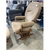 Image 2 : CARB SWIVEL ROCKING CHAIR WITH OTTOMAN