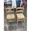 Image 1 : PAIR OF RATTAN CHAIRS
