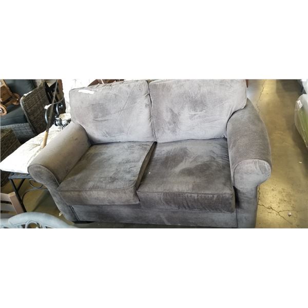 GRAY FABRIC LOVESEAT