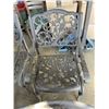 Image 4 : 4 METAL OUTDOOR PATIO CHAIRS