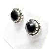 Image 3 : STERLING SILVER NATURAL BLACK ONYX EARRINGS, W/A $450.00.