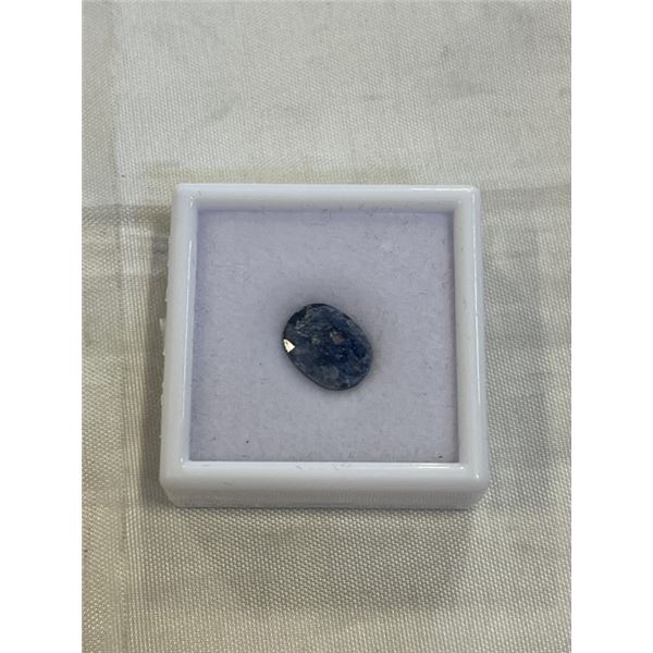 5.6CT NATURAL BLUE SAPPHIRE, UNTREATED, OVAL CUT - RETAIL $1800