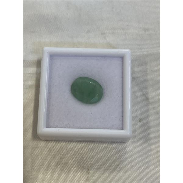 8.1CT NATURAL EMERALD, UNTREATED, OVAL CUT - RETAIL $2260