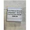 Image 2 : 8.1CT NATURAL EMERALD, UNTREATED, OVAL CUT - RETAIL $2260
