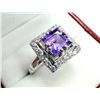 Image 3 : STERLING SILER NATURAL AMETHYST RING, SIZE 6.5, RETAIL $400.00. AMETHYST IS THE BIRTHSTONE FOR FEBRU