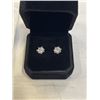 Image 2 : NEW S925 1.0CT EACH MOISSANITE STONE SNOWFLAKE STUD EARRINGS, MOUNTED IN 925 STERLING SILVER W/ WHIT