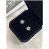 Image 3 : NEW S925 1.0CT EACH MOISSANITE STONE SNOWFLAKE STUD EARRINGS, MOUNTED IN 925 STERLING SILVER W/ WHIT