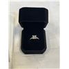 Image 2 : NEW S925 2.0CT PRINCESS CUT MOISSANITE STONE CHANEL RING, RESIZEABLE, OUNTED IN 925 STERLING SILVER 