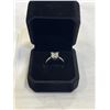 Image 3 : NEW S925 2.0CT PRINCESS CUT MOISSANITE STONE CHANEL RING, RESIZEABLE, OUNTED IN 925 STERLING SILVER 