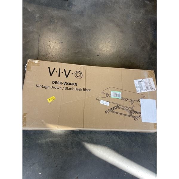 VIVO VINTAGE BROWN/BLACK DESK RISER