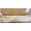 Image 2 : VIVO WHITE LARGE ELECTRIC SINGLE MOTOR CORNER DESK FRAME AND WHITE 75" X 63" CORNER TABLE TOP