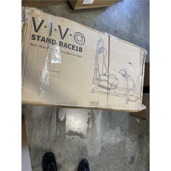 VIVO RED/BLACK RACING SIMULATOR COCKPIT