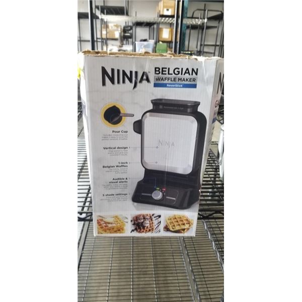 NINJA FOODI BELGIAN WAFFLE MAKER - TESTED WORKING, RETAIL $129