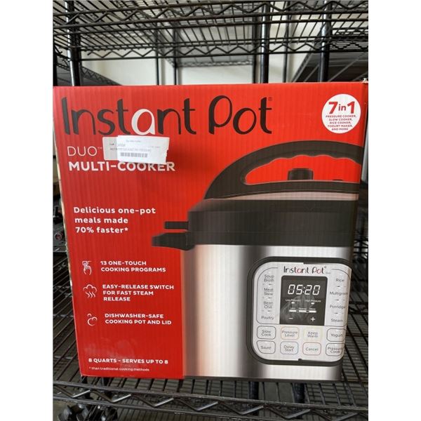 INSTANT POT DUO V5 8QT 7IN1 PRESSURE COOKER - TESTED WORKING, RETAIL $179