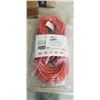 Image 1 : HEAVY DUTY 100 FOOT ORANGE EXTENSION CORD. 12AWG/3C