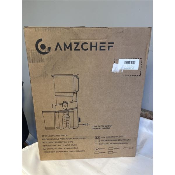 NEW AMZCHEF SJ-036 COLD PRESS SLOW JUICER