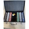 Image 4 : ELECTRIC MONEY COUNTER AND CASED POKER CHIP SET, PARTIAL