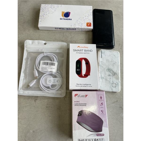 NEW EARBUDS HEADBAND, SMART WATCH WITH POWER BANK BACKUP BATTERY POWER