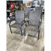Image 3 : SET OF 4 STACKING PATIO CHAIRS