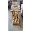 Image 3 : DRIFTWOOD HALL TABLE WITH GLASS TOP