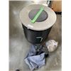 Image 1 : OUTDOOR ROUND PROPANE FIRE TABLE W/ ROCKS AND WEATHER COVER