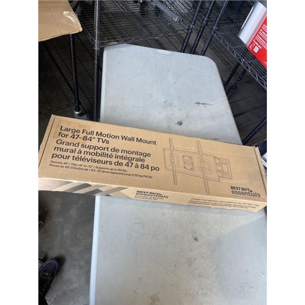 BEST BUY ESSENTIALS 47-84" TV WALL MOUNT, RETAIL $79