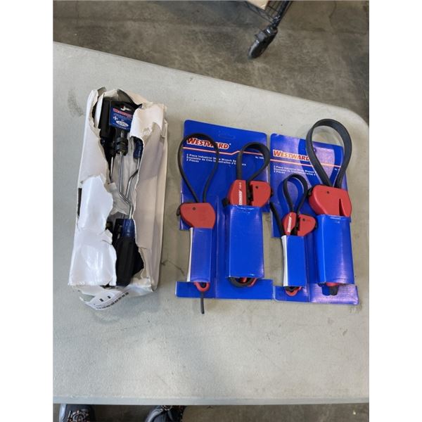 CASE OF 12 NEW WESTWARD #1 PHILLIPS SPEED SCREWDRIVER 6 INCH SHANK SCREWDRIVERS, AND 2 - 2PC STRAP W