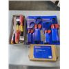 Image 1 : CASE OF 12 NEW WESTWARD #1 X 4 INCH INSULATED SCREWDRIVERS, NEW GREASE CONTROL VALVE, AND 2 - 2PC ST