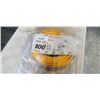 Image 1 : AS NEW 100FT HEAVY DUTY 3 OUTLET YELLOW EXTENSION CORD. 12AWG/3C
