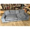 Image 2 : NEW MOES PLUNGE 2 PIECE SOFA, 2 LEFT MODULARS - NAVY BLUE
