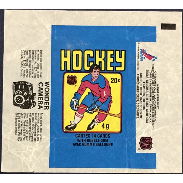 1979-80 O-PEE-CHEE NHL HOCKEY WRAPPER - GRETZKY ROOKIE YEAR