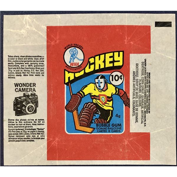 1976-77 O-PEE-CHEE WHA HOCKEY WRAPPER
