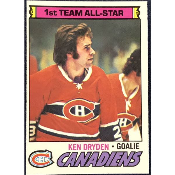 1977-78 O-PEE-CHEE NHL KEN DRYDEN (HOF)