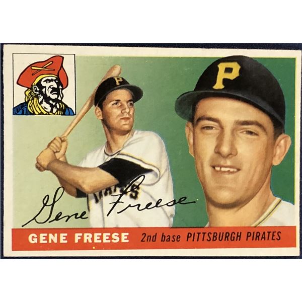1956 TOPPS BASEBALL WHITE BACKS GENE FREESE