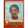 Image 1 : 1971 TOPPS LEMAR PARRISH ROOKIE CARD