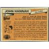 Image 2 : 1981 TOPPS NFL JOHN HANNAH (HOF)