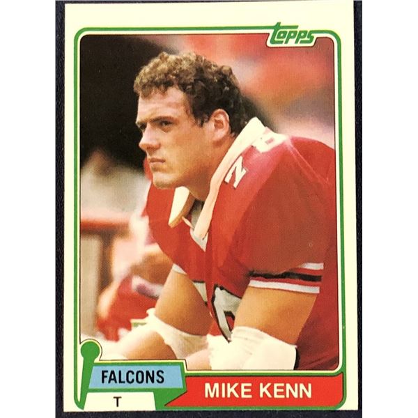 1981 TOPPS NFL MIKE KENN ROOKIE CARD