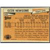 Image 2 : 1981 TOPPS NFL OZZIE NEWSOME (HOF)