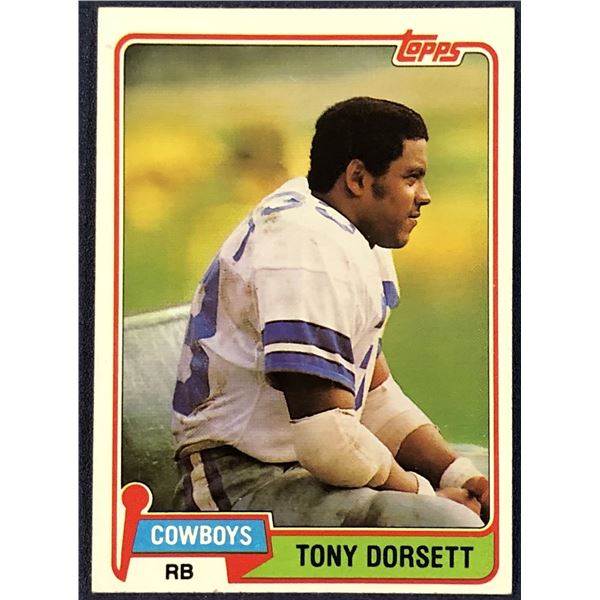 1981 TOPPS NFL TONY DORSETT (HOF)
