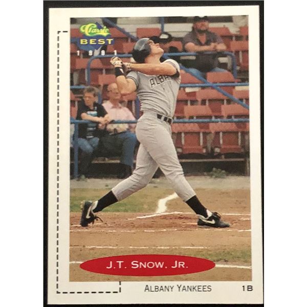 1991 CLASSIC J.T. SNOW ROOKIE CARD