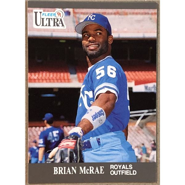 1991 FLEER ULTRA BRIAN McRAE ROOKIE CARD