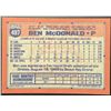 Image 2 : 1991 TOPPS BEN McDONALD ROOKIE CARD